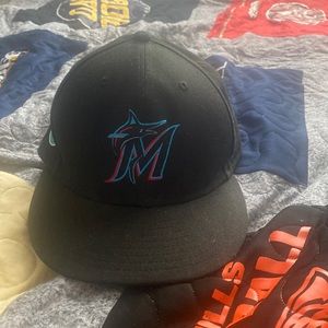 Miami Marlins Fitted Hat 7 3/8